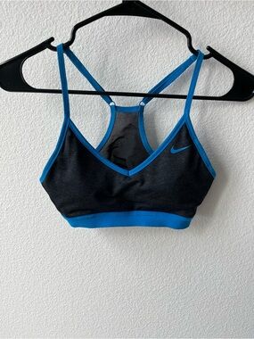 Nike blue/grey racerback sports bra. Size Small S